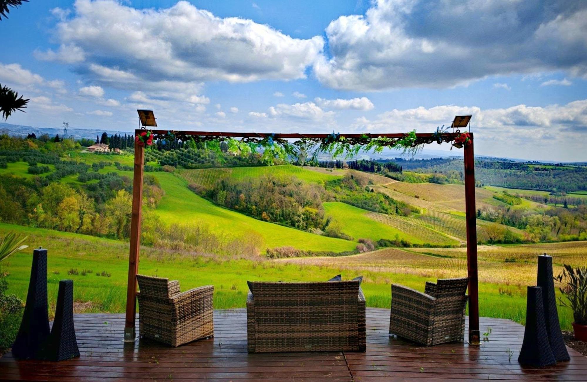 Il Leccio - Casa Toscana Il Fienile Gambassi Terme Exteriör bild